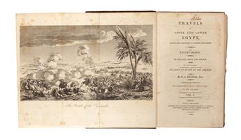 TRAVEL  DENON, DOMINIQUE VIVANT, Baron. Travels in Upper and Lower Egypt, during the Campaigns of General Bonaparte.  2 vols.  1803